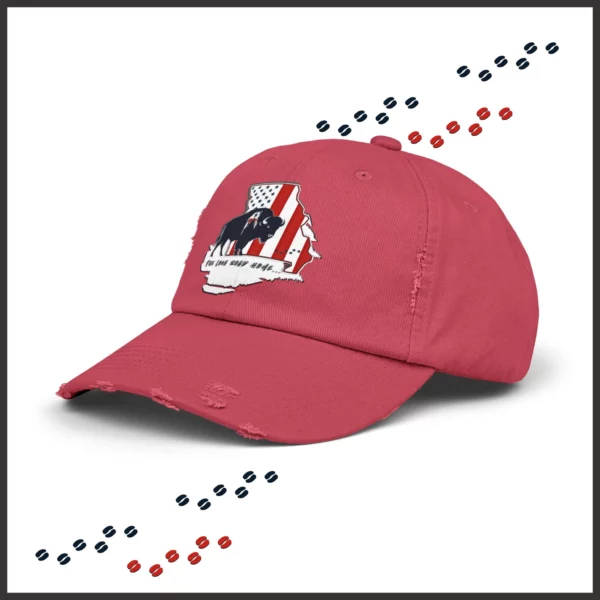 Unisex Distressed Cap - Missouri - LRH - strokes - Image 38