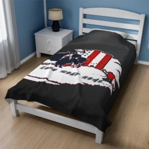 Velveteen Plush Blanket - Alaska - LRH - charcoal gradient