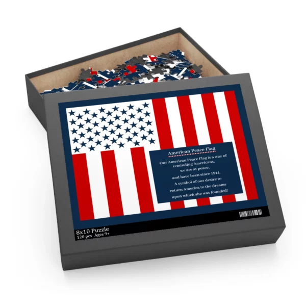 Puzzle (120, 252, 500-Piece) - American Peace Flag - 3