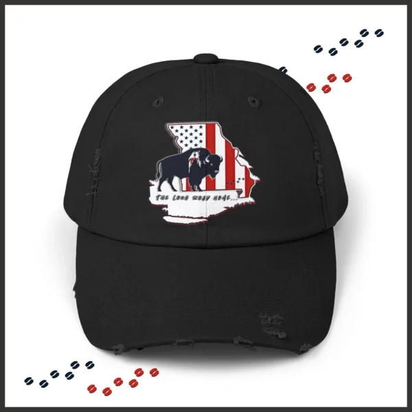 Unisex Distressed Cap - Missouri - LRH - strokes - Image 10