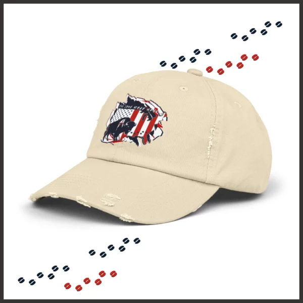 Unisex Distressed Cap - Long Road Home - strokes - Image 11