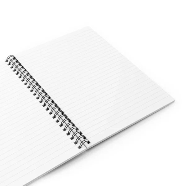 Spiral Notebook - Ruled Line - Minnesota - LRH - charcoal gradient - Image 4