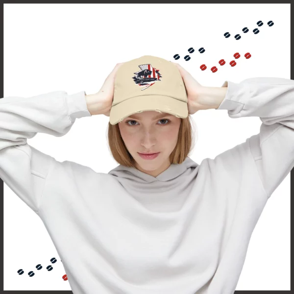 Unisex Distressed Cap - Missouri - LRH - strokes - Image 26