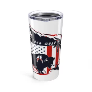 Tumbler 20oz - Long Road Home - white