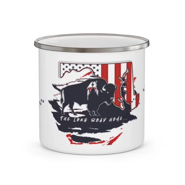Enamel Camping Mug - Maryland - LRH - white