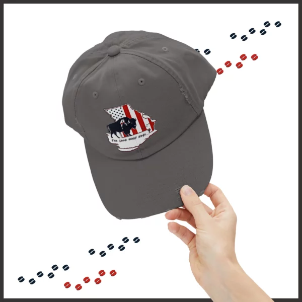Unisex Distressed Cap - Missouri - LRH - strokes - Image 9