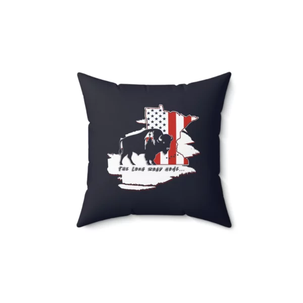 Faux Suede Square Pillow - Minnesota - LRH - navy - Image 3