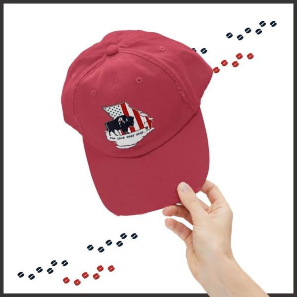 Unisex Distressed Cap - Missouri - LRH - strokes - Image 45