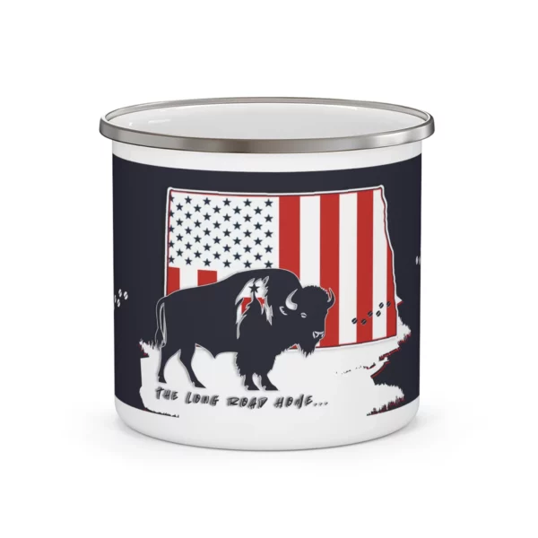 Enamel Camping Mug - North Dakota - LRH - navy