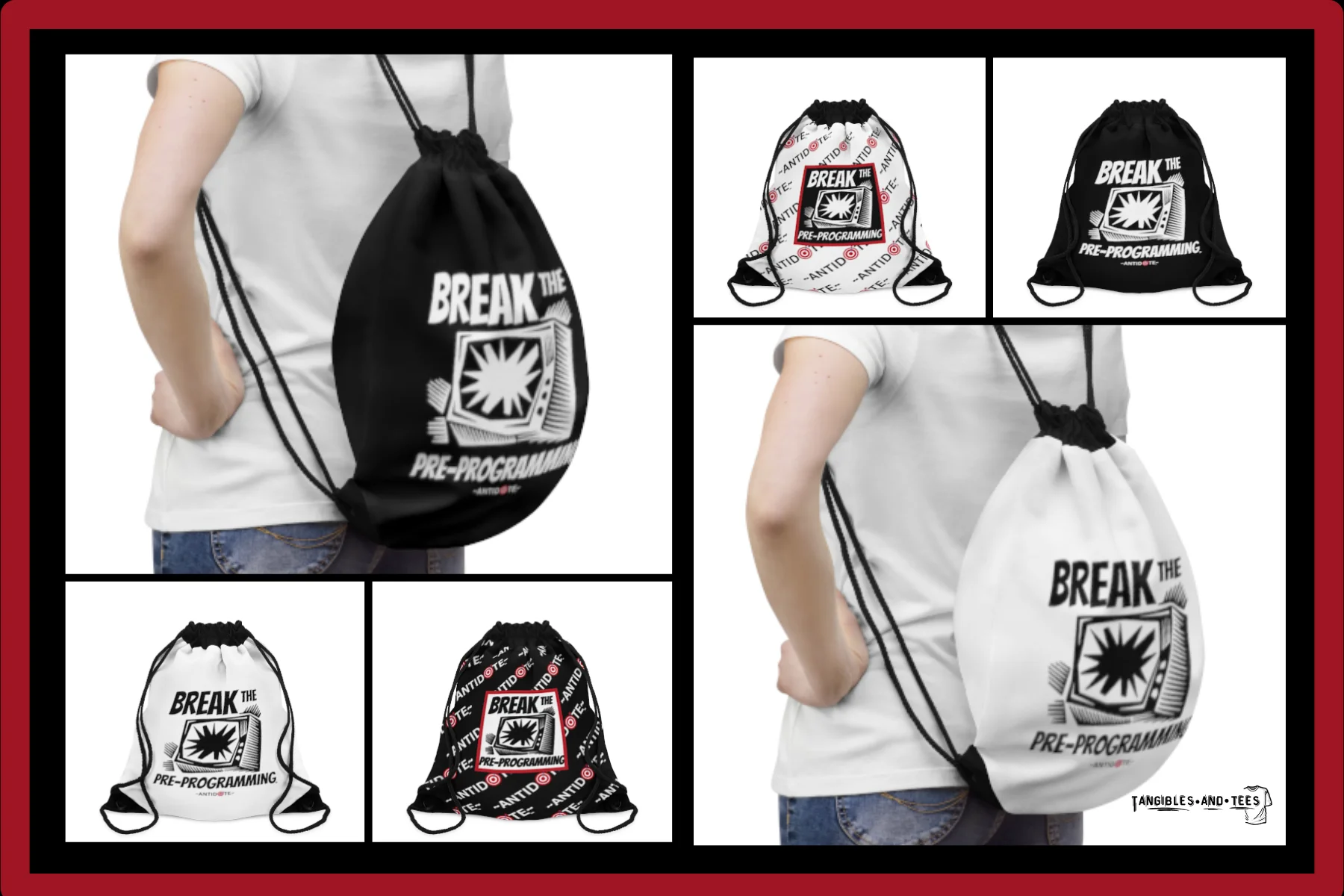 22-Break It-draw string bags