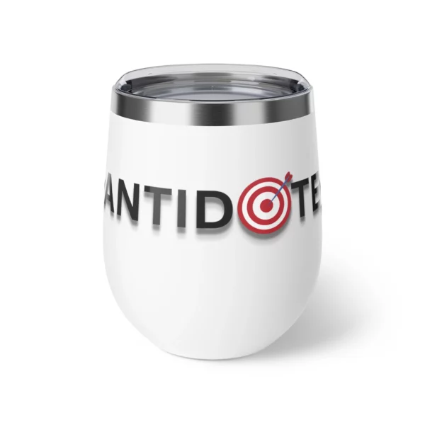 Copper Vacuum Insulated Cup, 12oz - Antidote - black and white