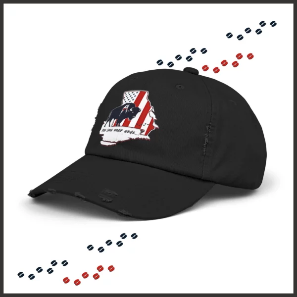 Unisex Distressed Cap - Missouri - LRH - strokes - Image 11