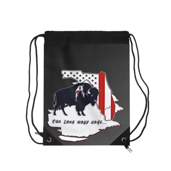 Drawstring Bag - Florida - LRH - charcoal gradient - Image 3
