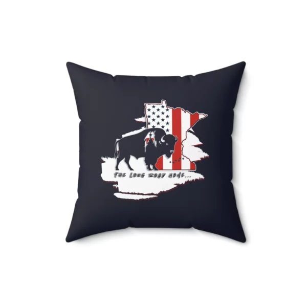 Faux Suede Square Pillow - Minnesota - LRH - navy - Image 5