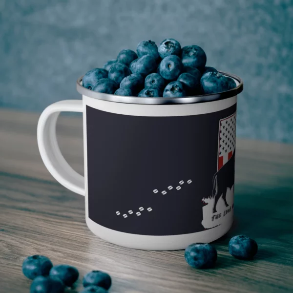 Enamel Camping Mug - North Dakota - LRH - navy - Image 5