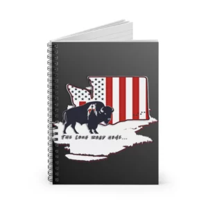 Spiral Notebook - Ruled Line - Washington - LRH - charcoal gradient