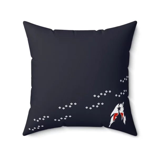 Faux Suede Square Pillow - Ohio - LRH - navy - Image 2