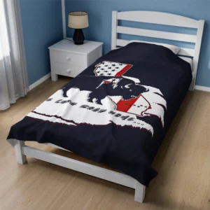 Velveteen Plush Blanket - California - LRH - navy