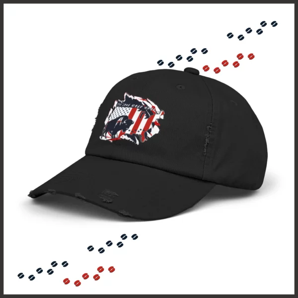 Unisex Distressed Cap - Long Road Home - strokes - Image 2