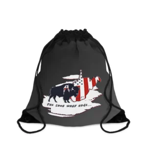 Drawstring Bag - West Virginia - LRH - charcoal gradient