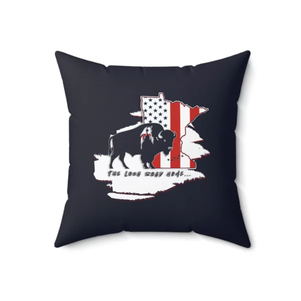 Faux Suede Square Pillow - Minnesota - LRH - navy - Image 7