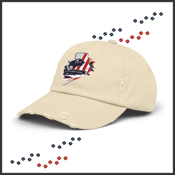 Unisex Distressed Cap - Missouri - LRH - strokes - Image 20