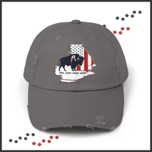 Unisex Distressed Cap - Georgia - LRH - strokes